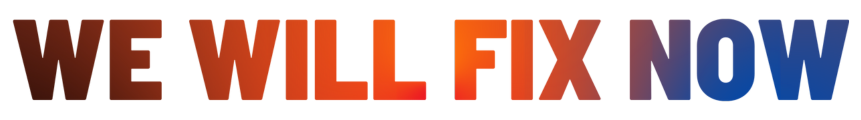 WE WILL FIX NOW - Logo (861 x 120 px)